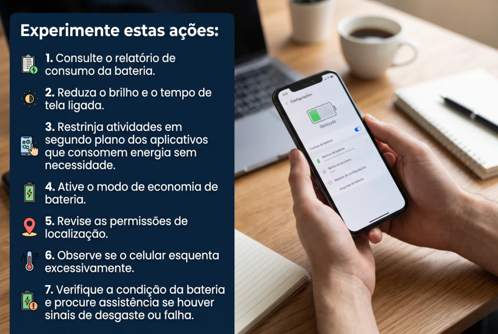 Experimente estas ações